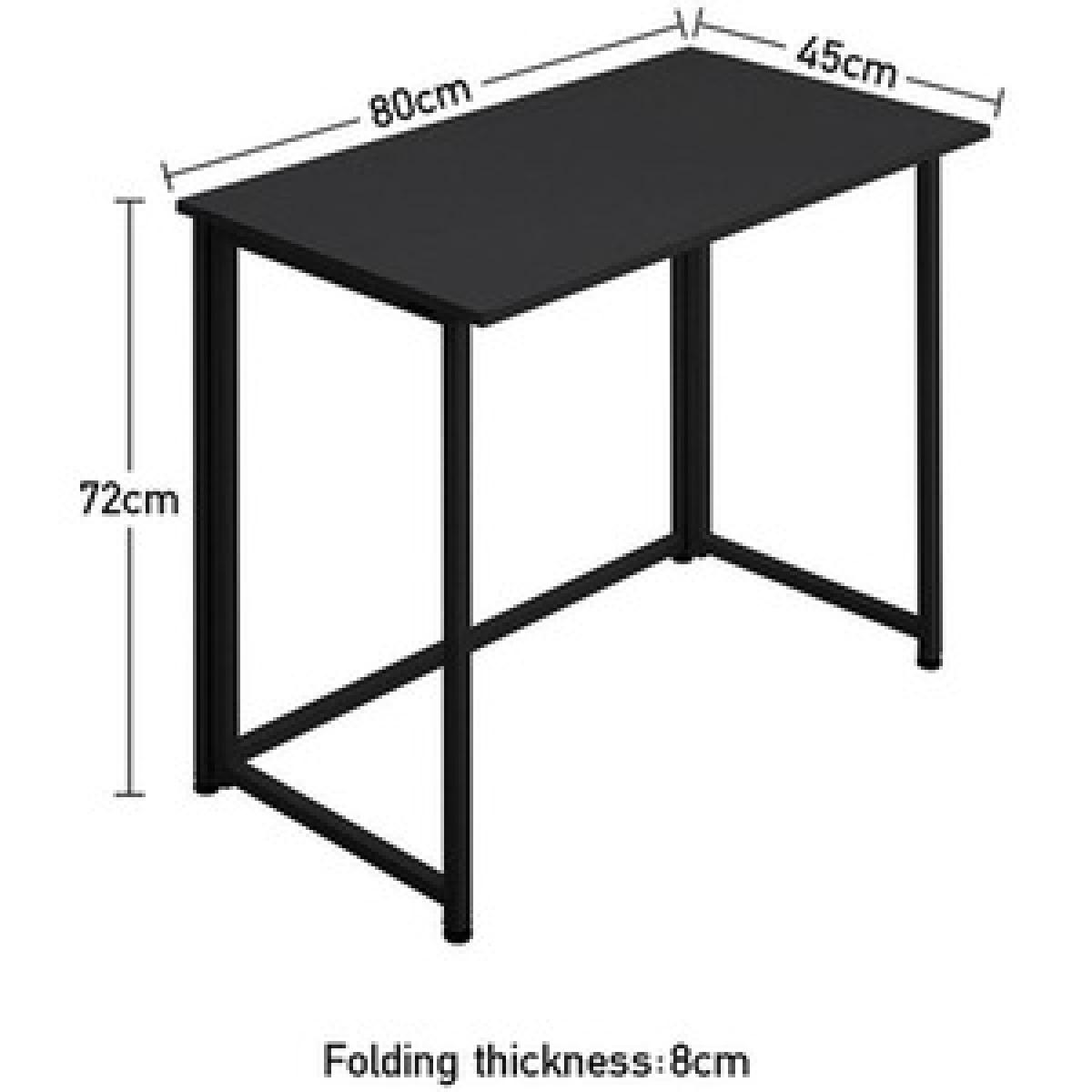Folding Computer Table - Brown – image 9