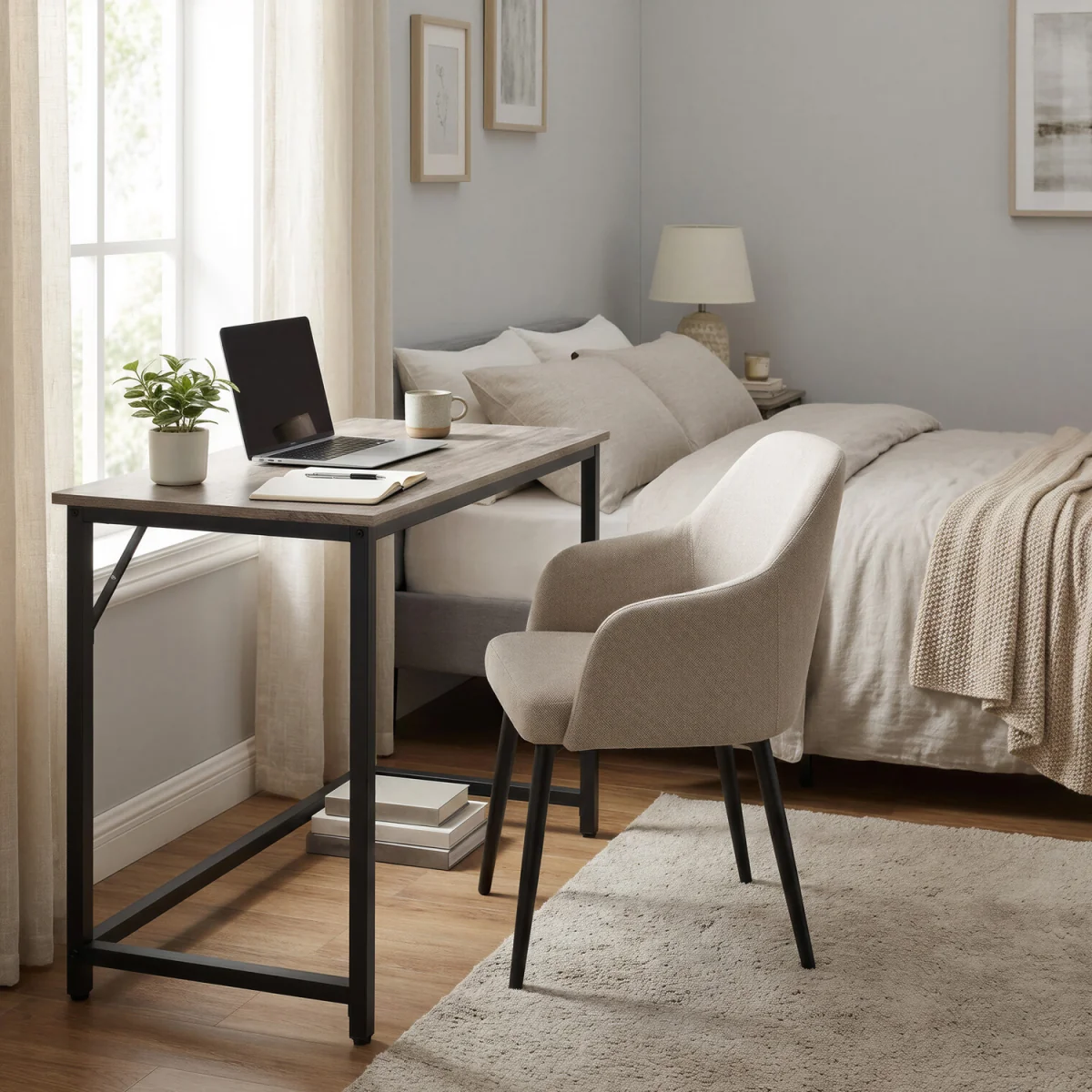 VASAGLE Home Office Computer Desk - Orange – image 2