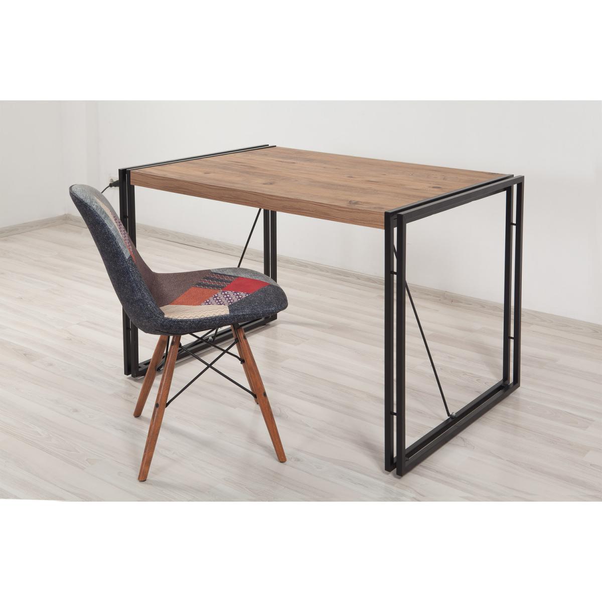 Cosmo Mensa Computer Desk with Metal Legs - Walnut – image 3