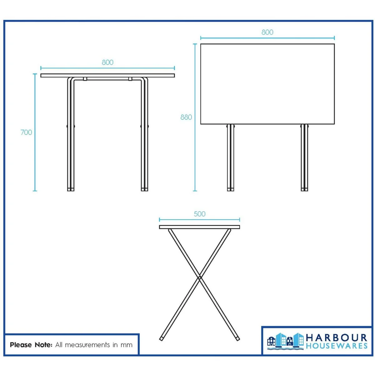 Wooden Folding Desk & Chair Set - Natural/White - Brown/White – image 4