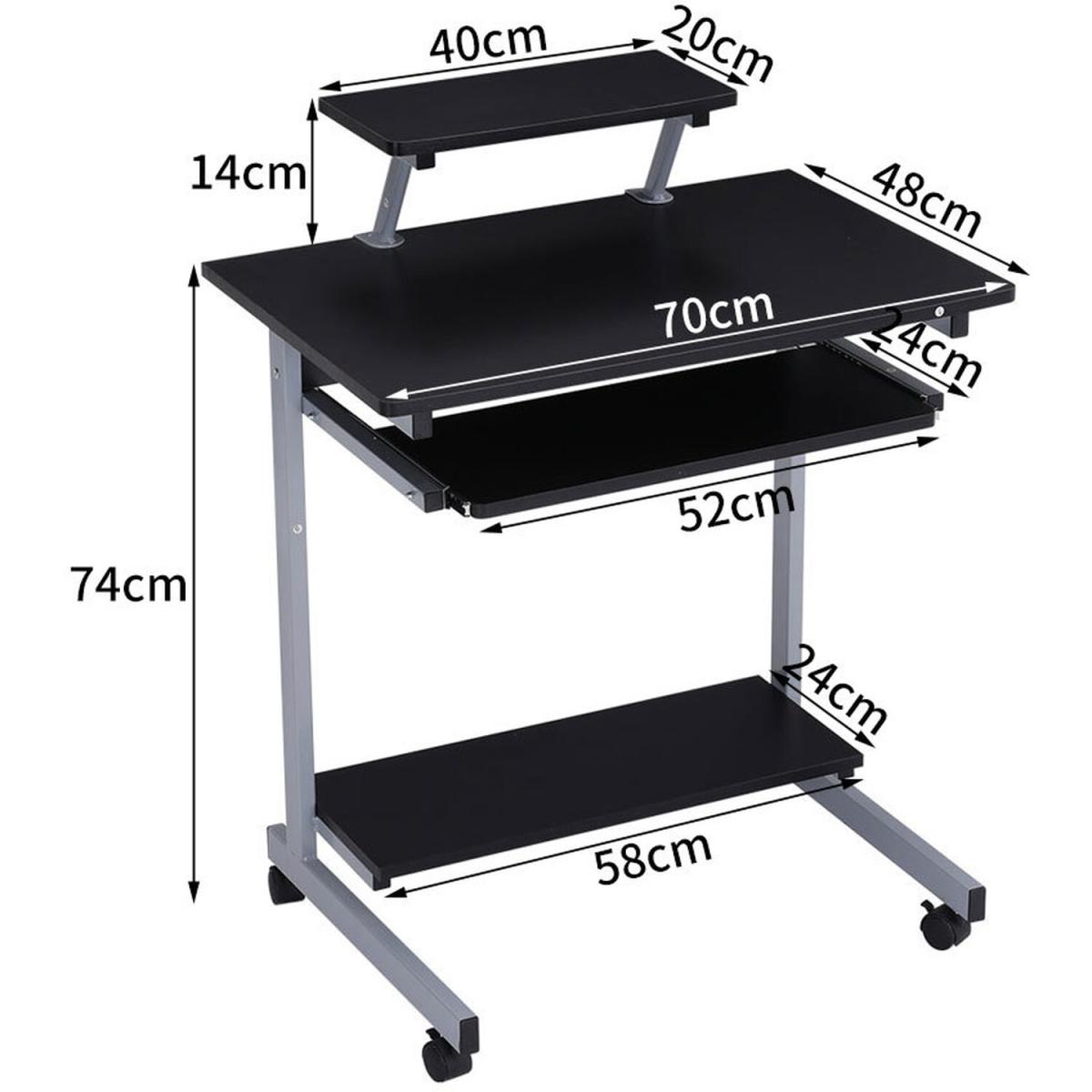 Modern Style Computer Desk - Black – image 4