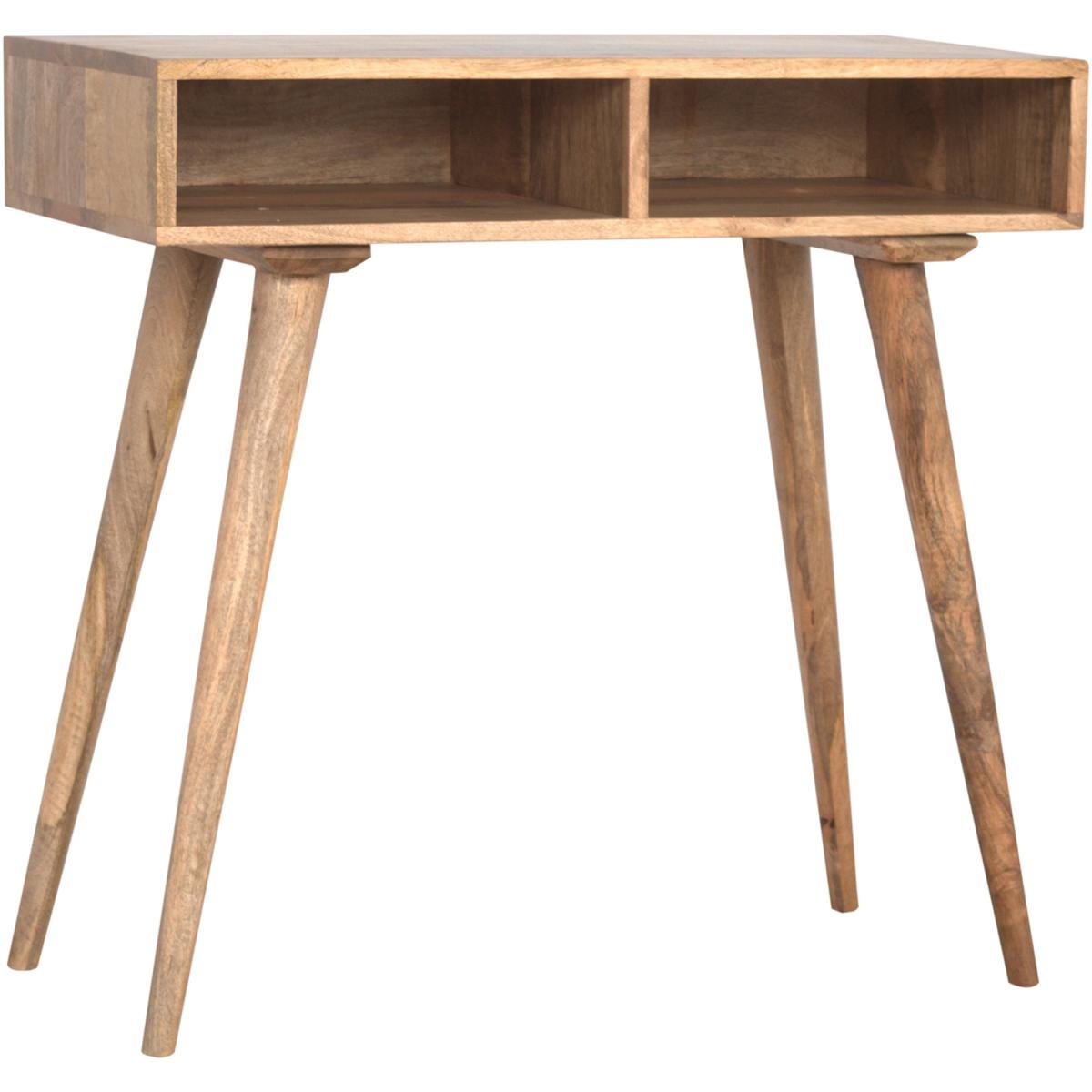 Nordic Style Open Shelf Writing Desk - Oak – image 2