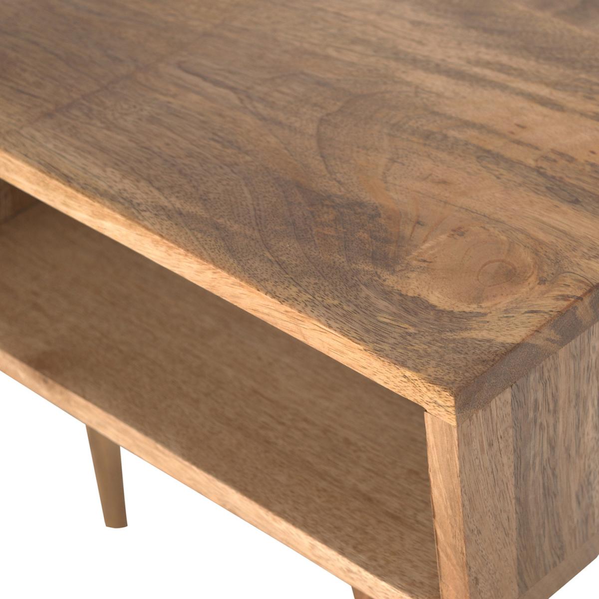 Nordic Style Open Shelf Writing Desk - Oak – image 3