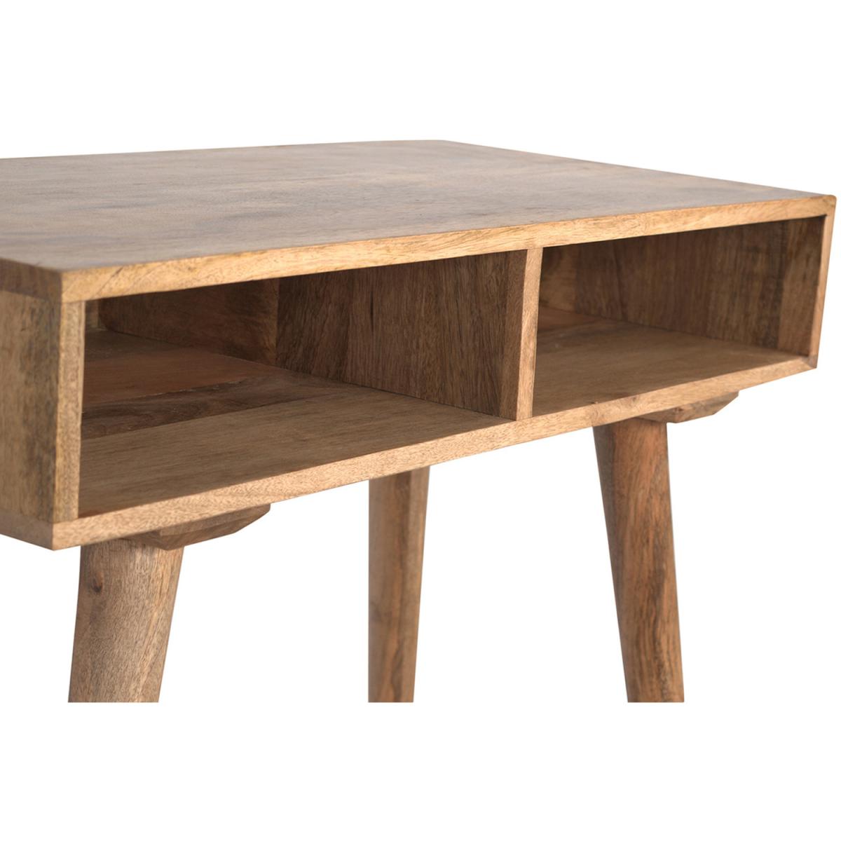 Nordic Style Open Shelf Writing Desk - Oak – image 6