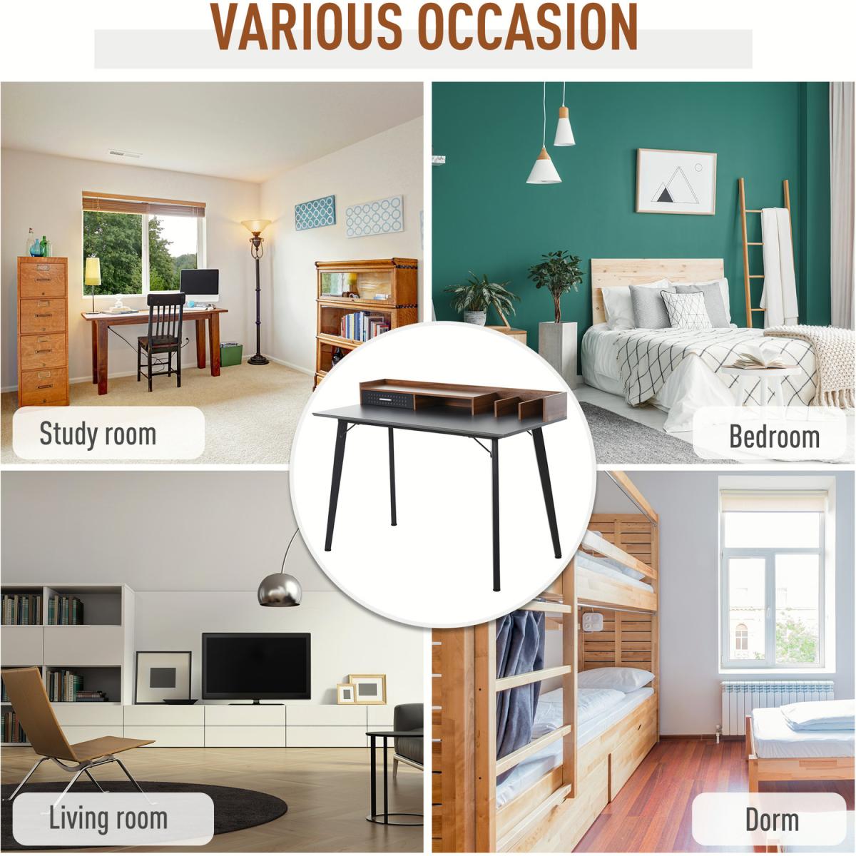 Built-In Storage Desk - White – image 3
