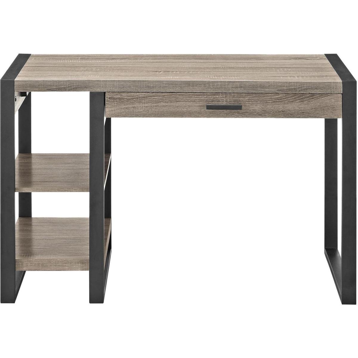 Oakley 1 Drawer Computer Desk - Driftwood - Driftwood – image 3