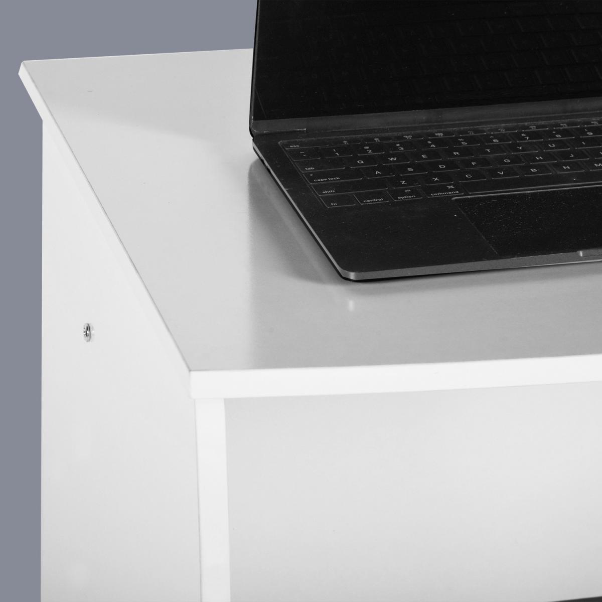 Domino Desk Set with Three Shelves - White – image 5