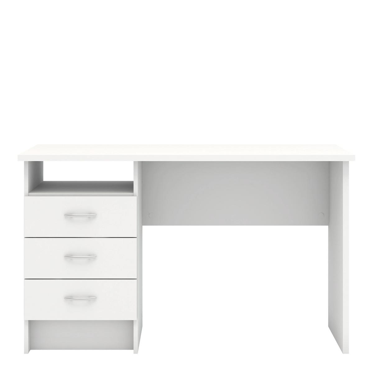 Focus Desk With Three Drawers - White – image 6
