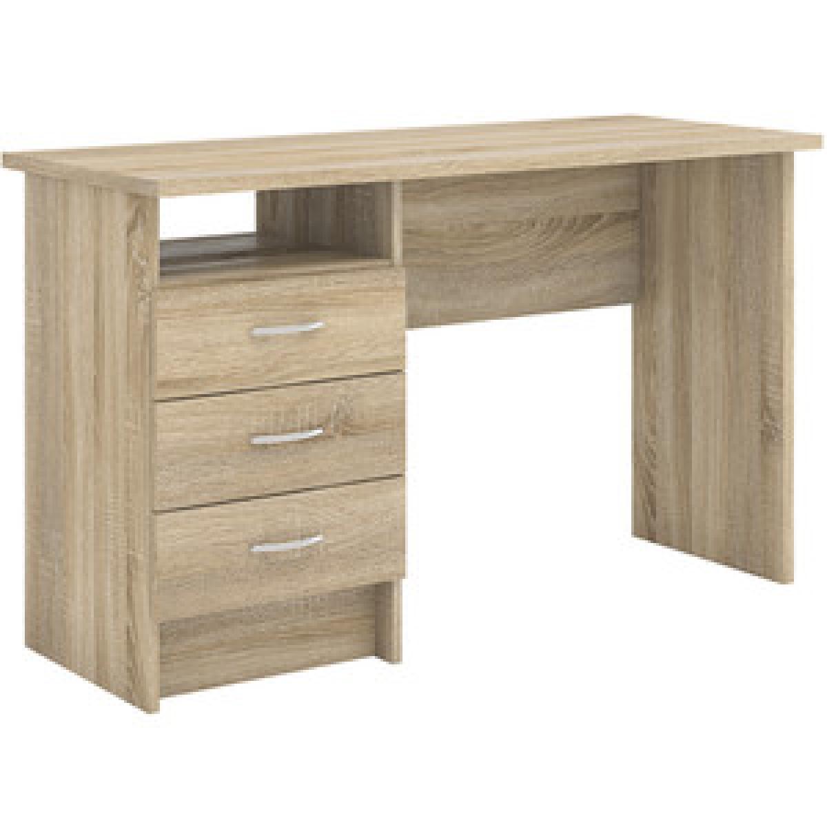 Focus Desk With Three Drawers - White – image 8