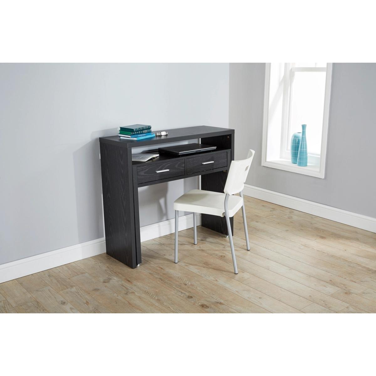 Regis Extending Console Desk - Black – image 3