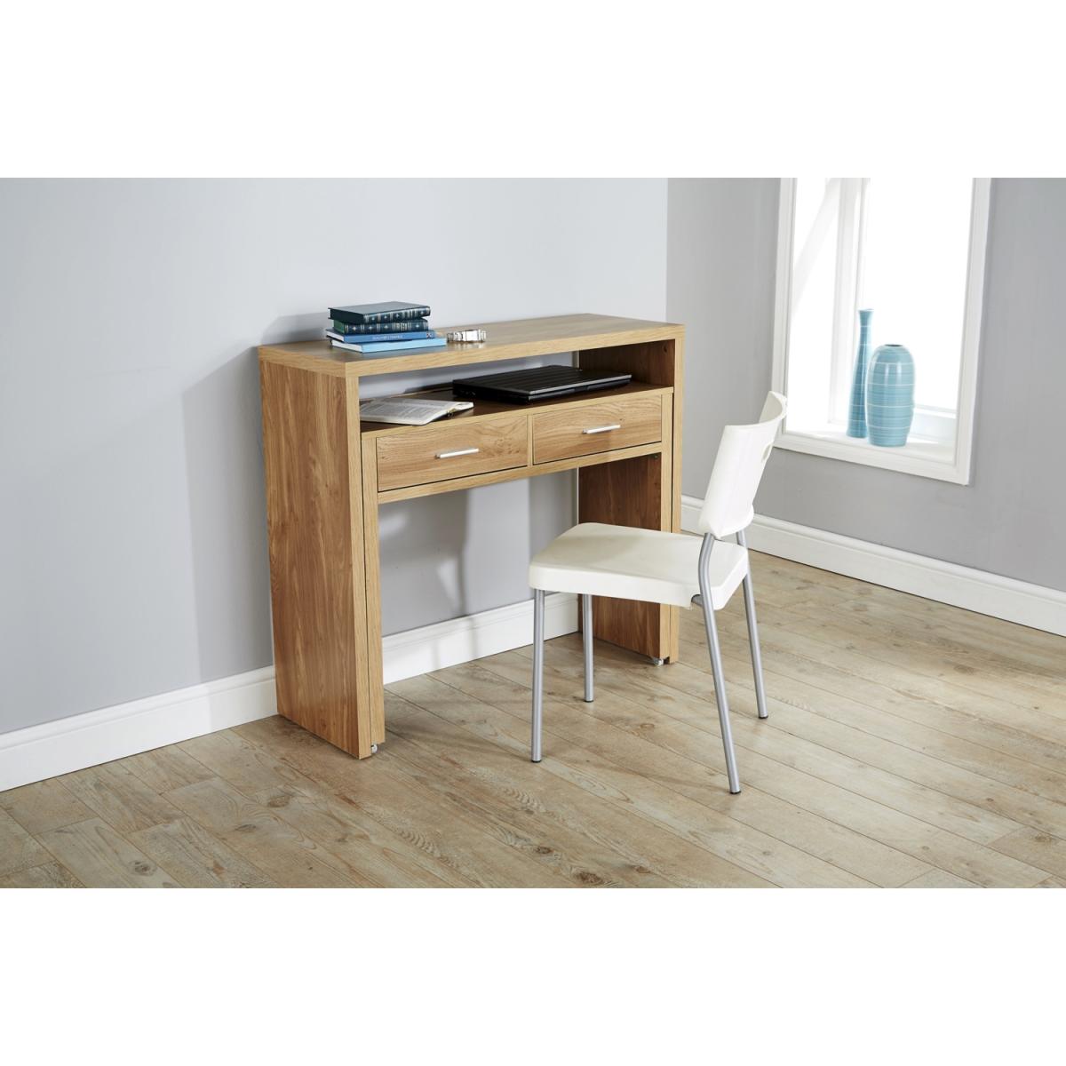 Regis Extending Console Desk - Black – image 4