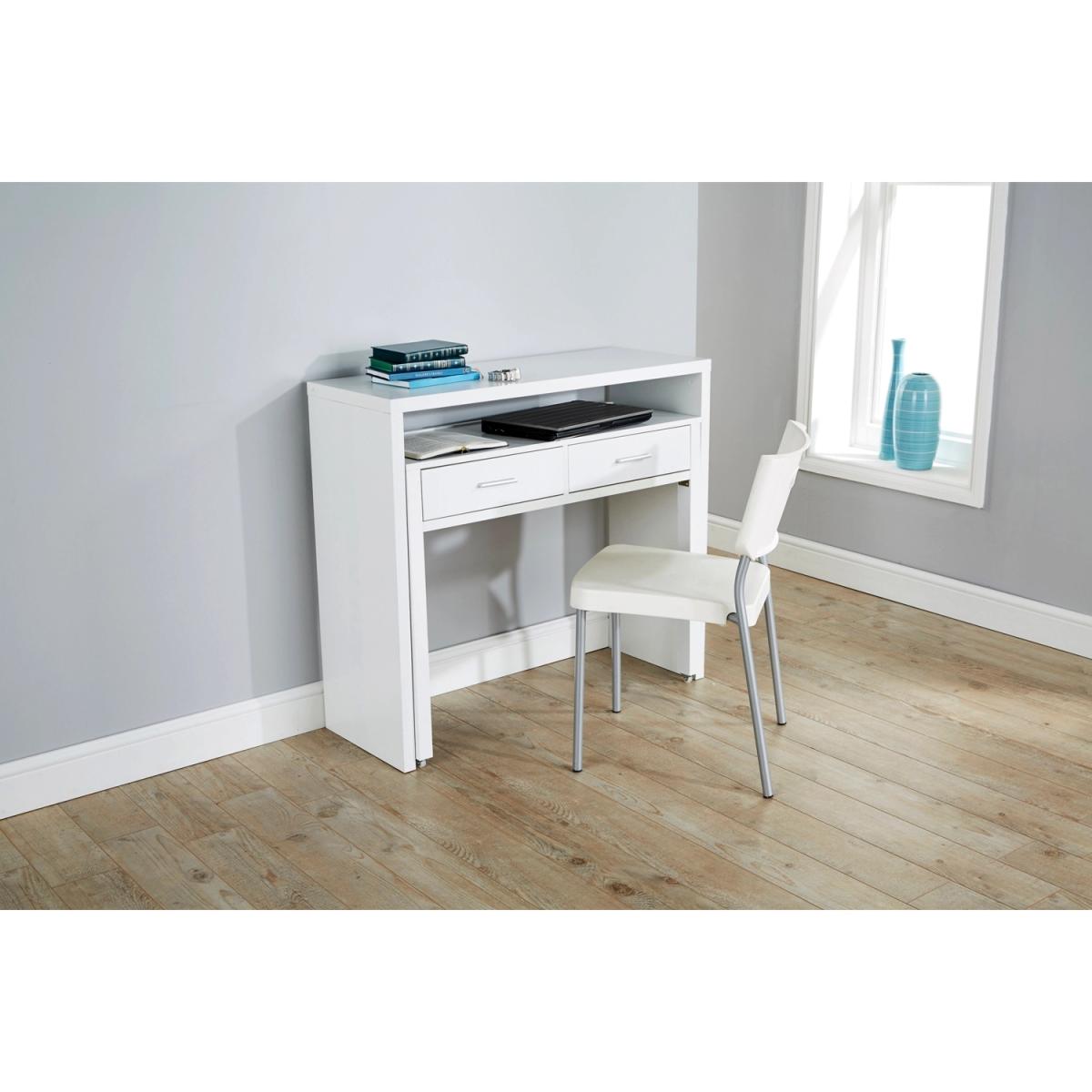 Regis Extending Console Desk - Black – image 5