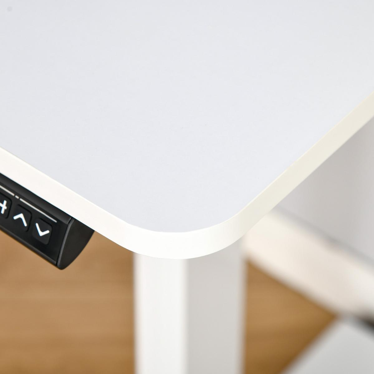 Electric Height Adjustable Standing Desk - White – image 7