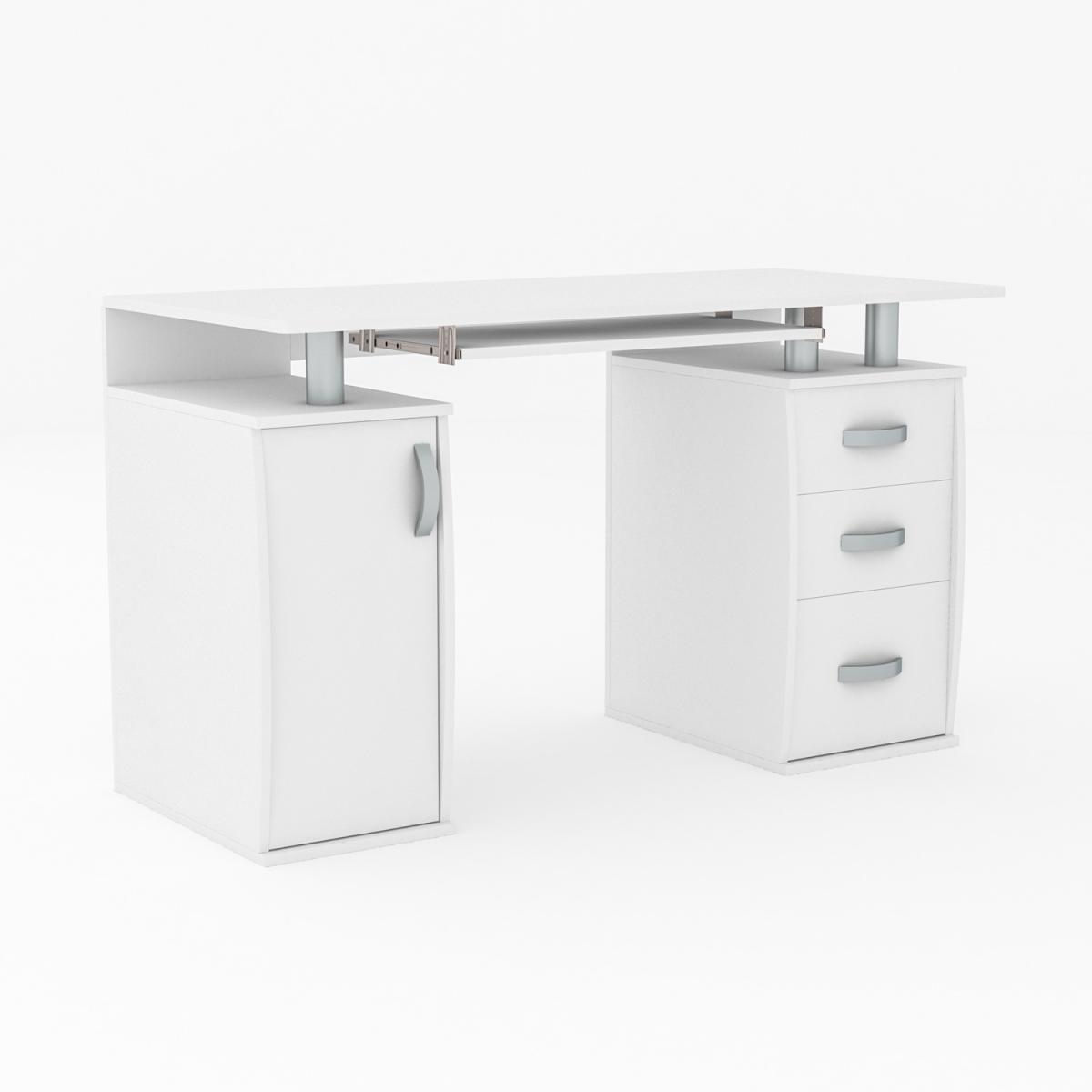 Otley 3 Drawer Computer Desk - Pine – image 2