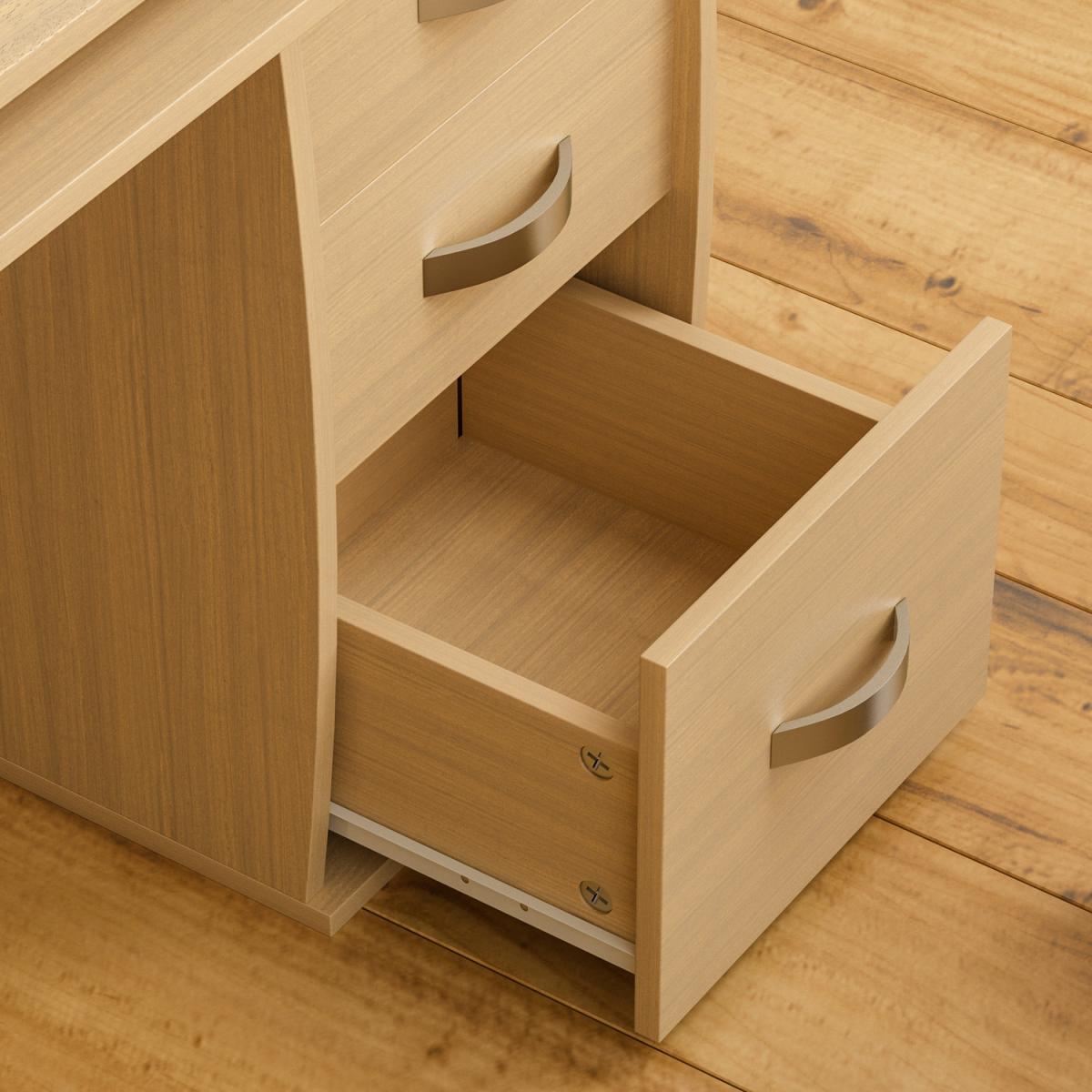 Otley 3 Drawer Computer Desk - Pine – image 14