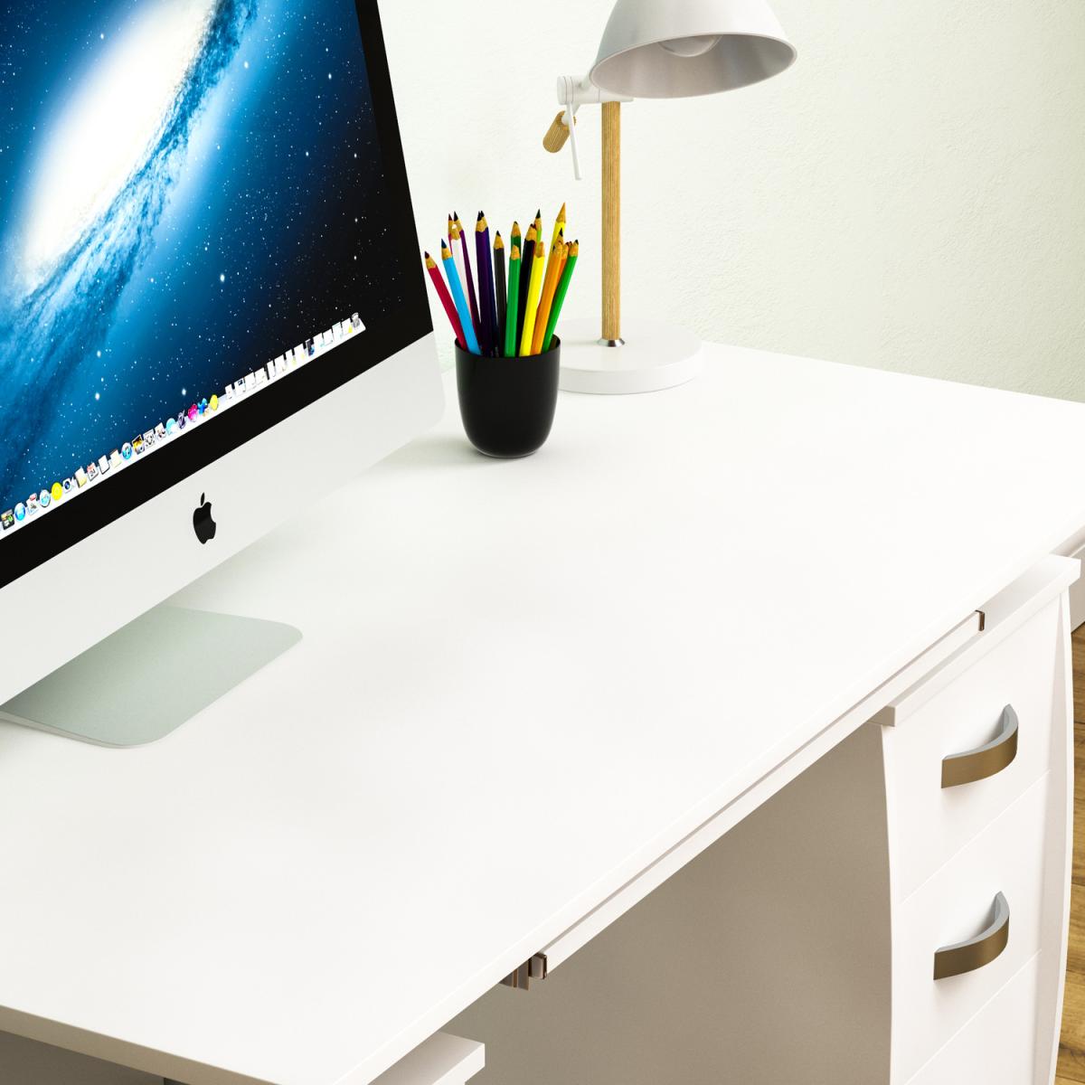 Otley 3 Drawer Computer Desk - Pine – image 4
