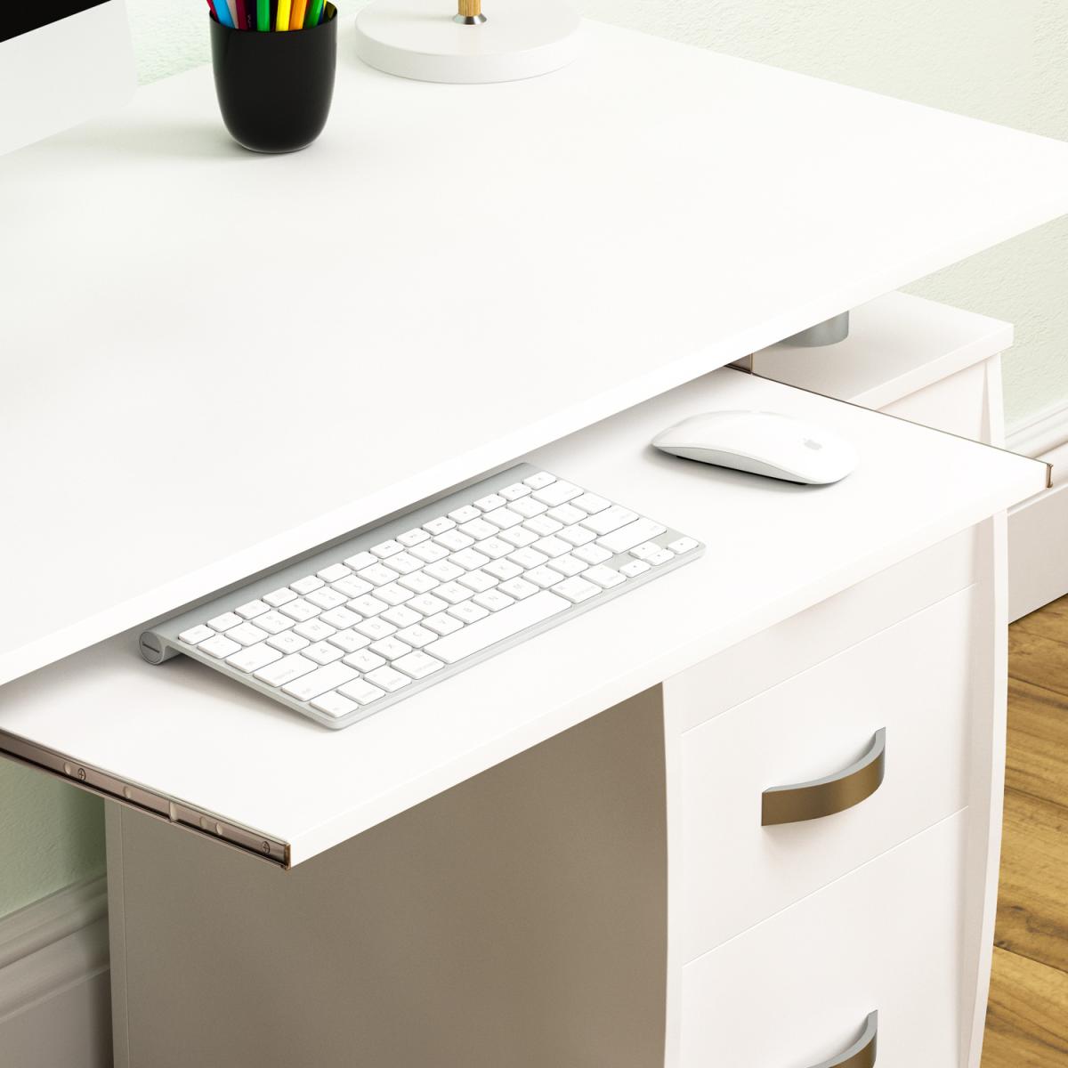 Otley 3 Drawer Computer Desk - Pine – image 5