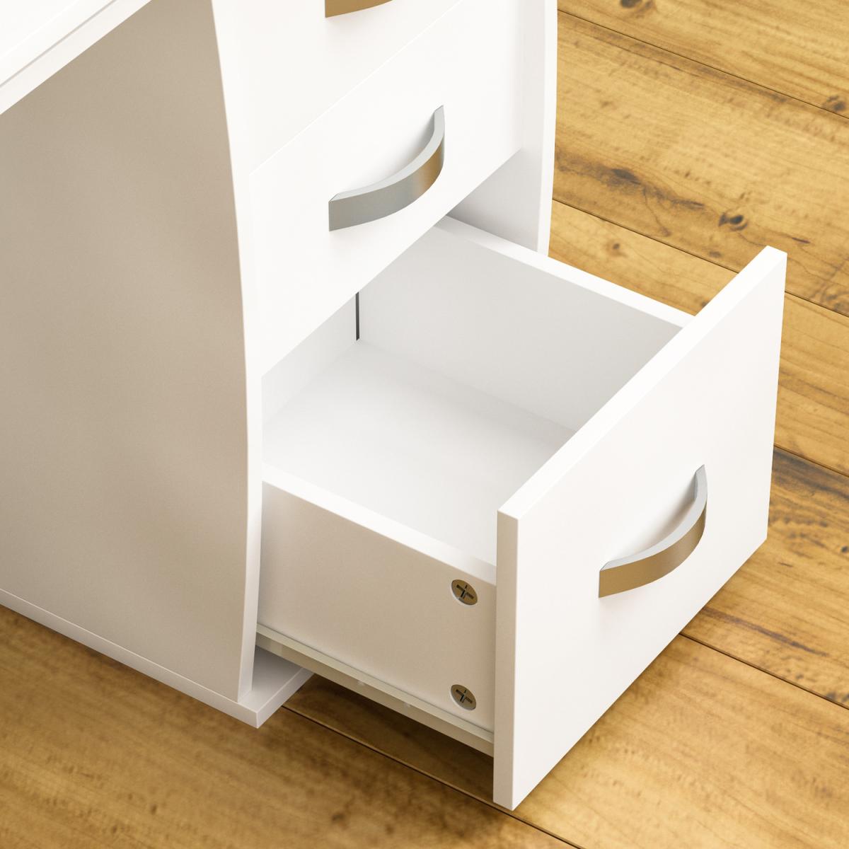 Otley 3 Drawer Computer Desk - Pine – image 6