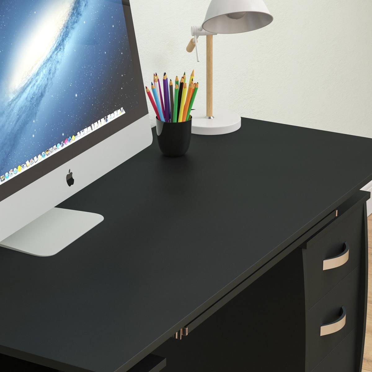 Otley 3 Drawer Computer Desk - Pine – image 9