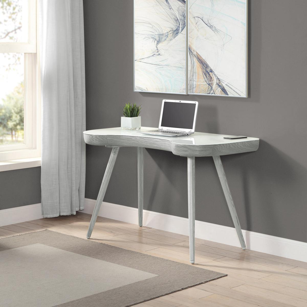Executive Curve Desk - Oak – image 2