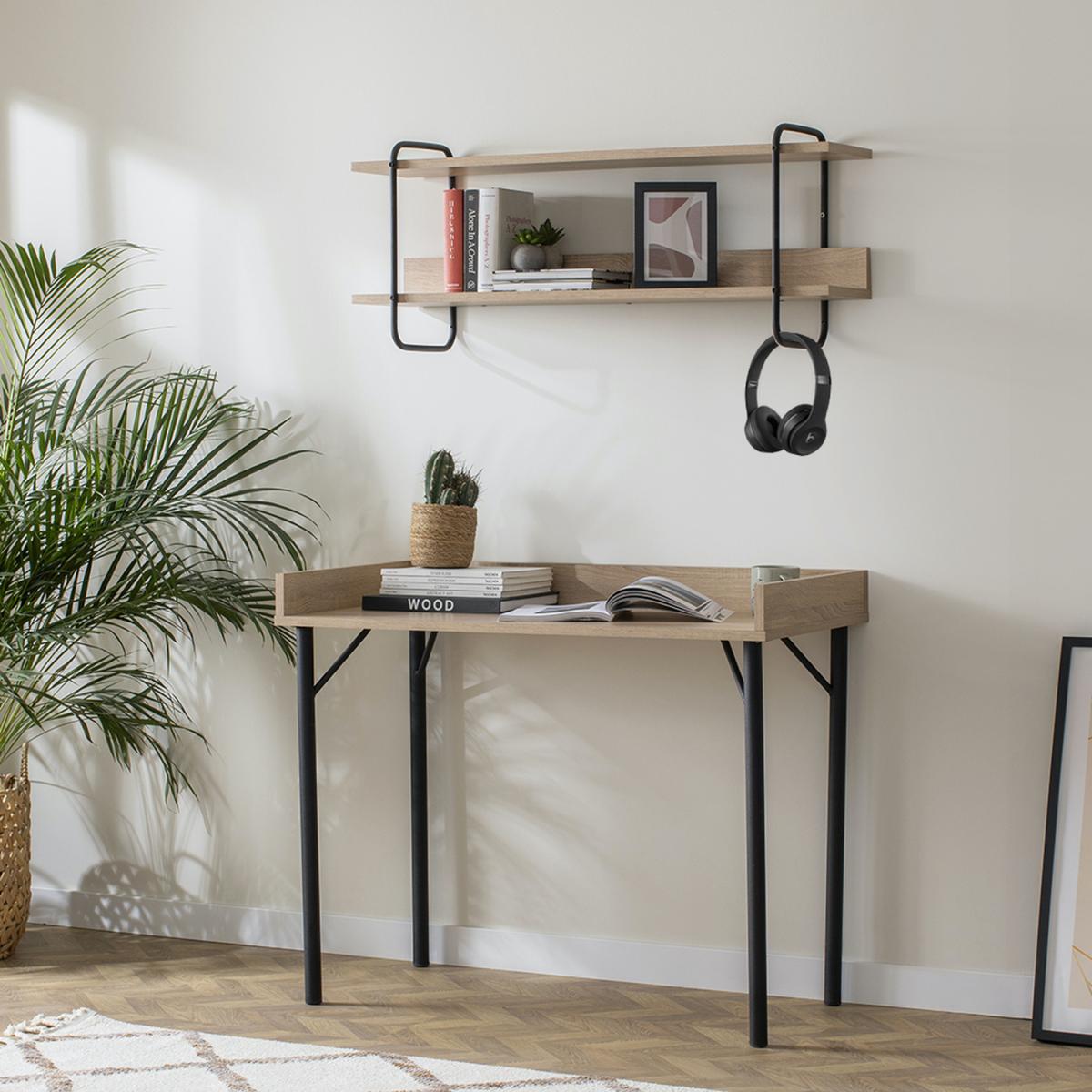 Loft Home Computer Desk - Oak – image 4