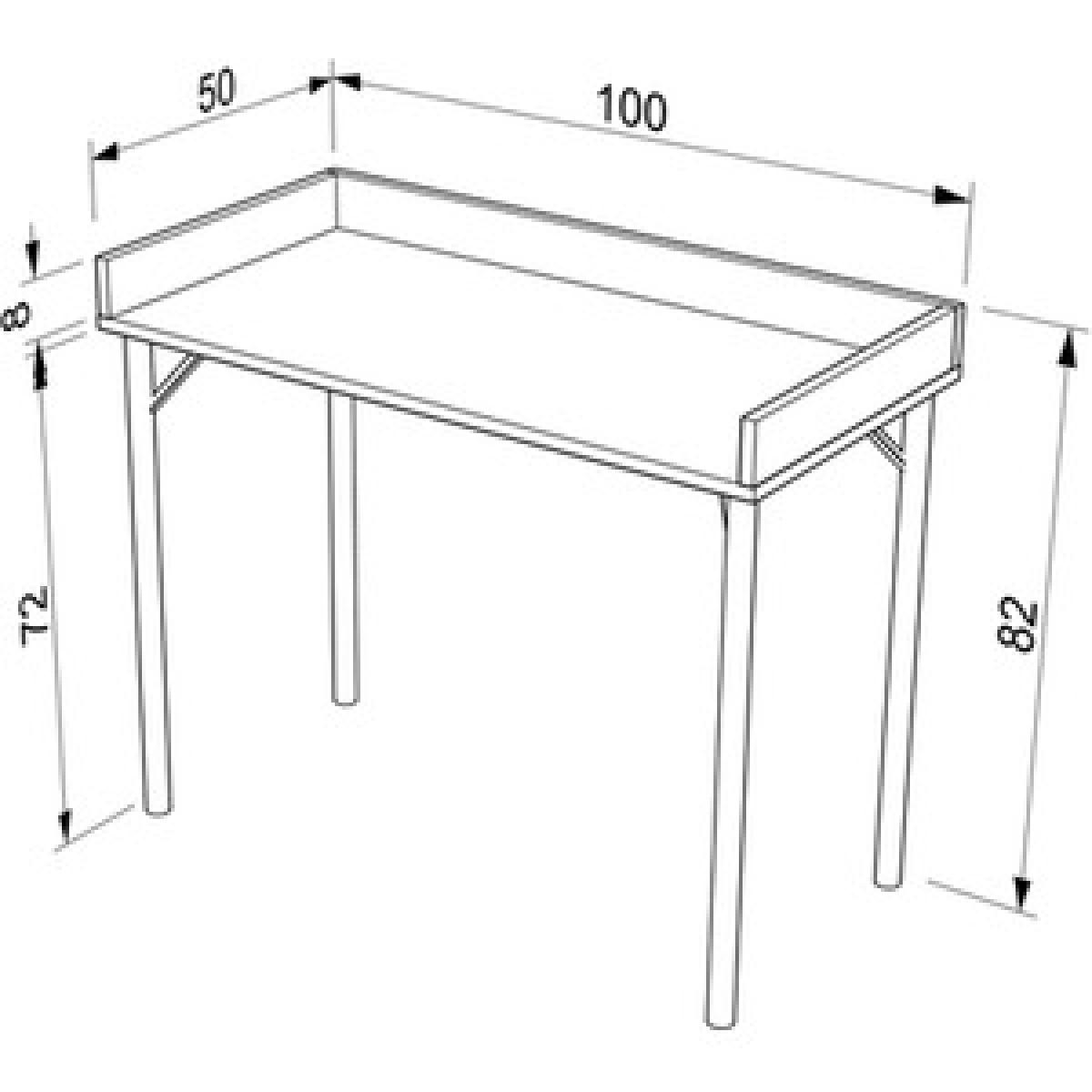 Loft Home Computer Desk - Oak – image 6
