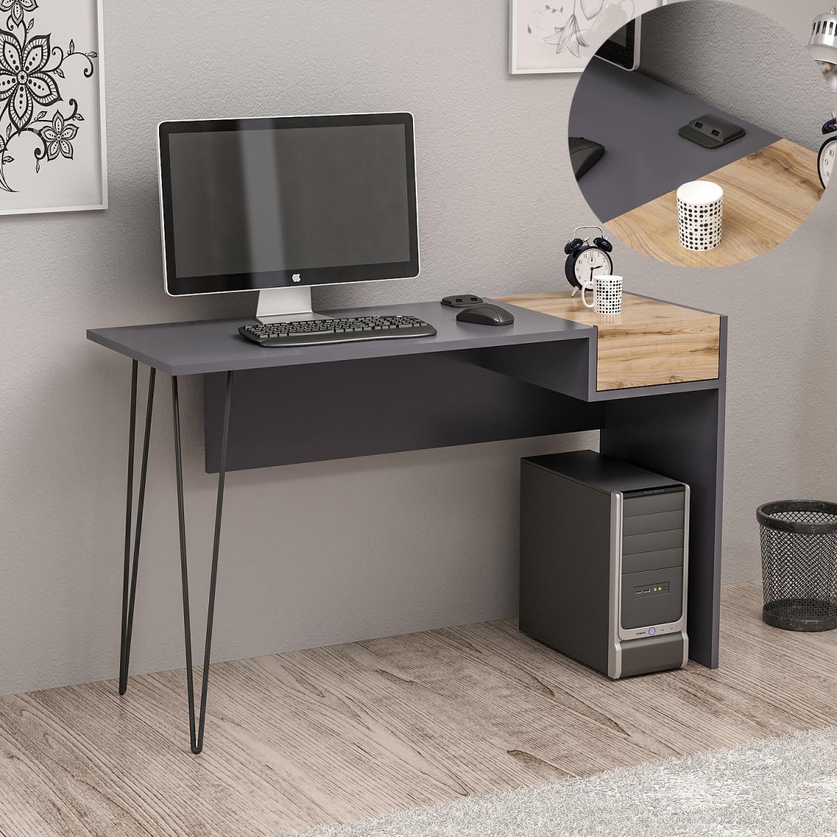 Candy Computer Desk - Grey – image 8
