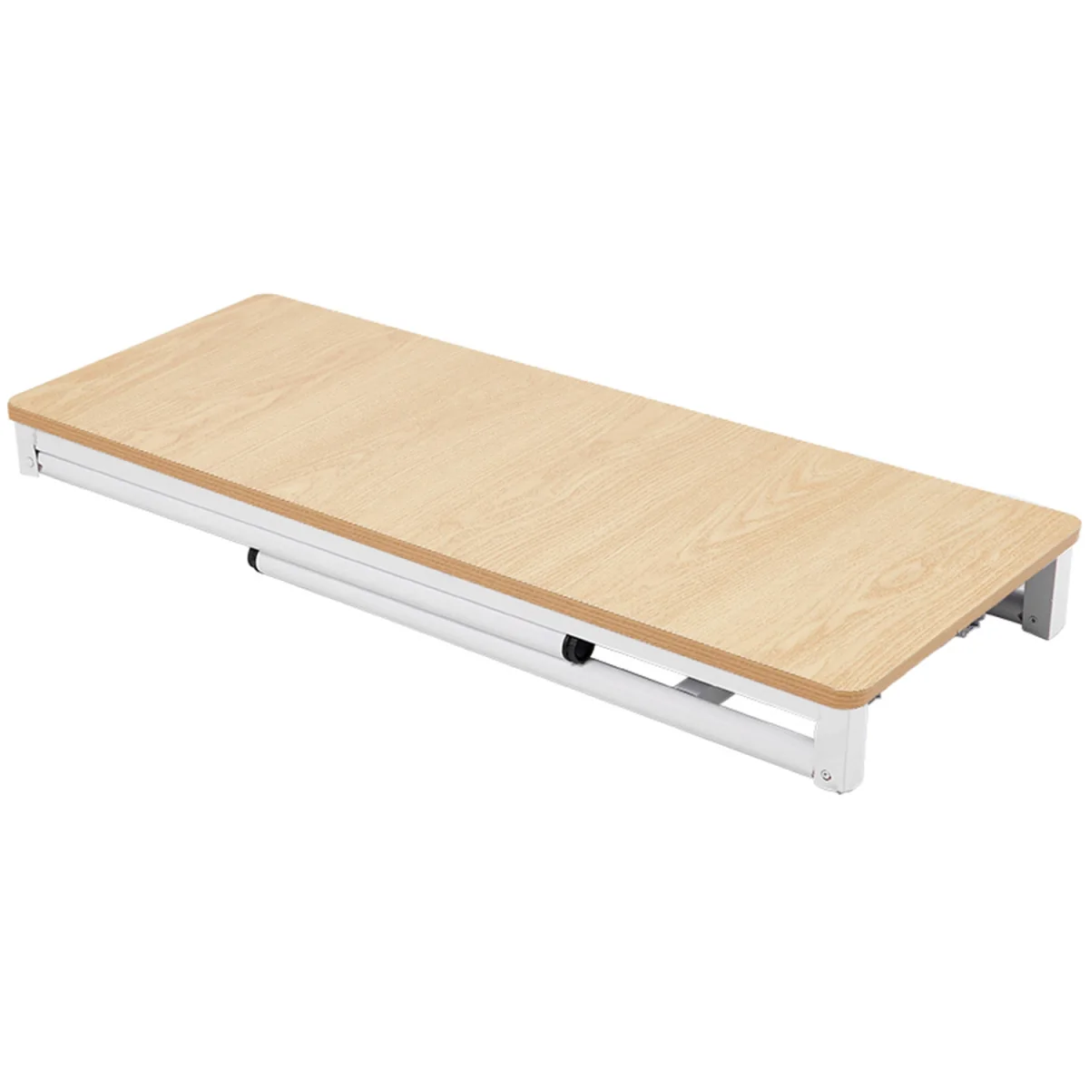 Compact Foldable Office Desk with Adjustable Feet - Wood – image 5