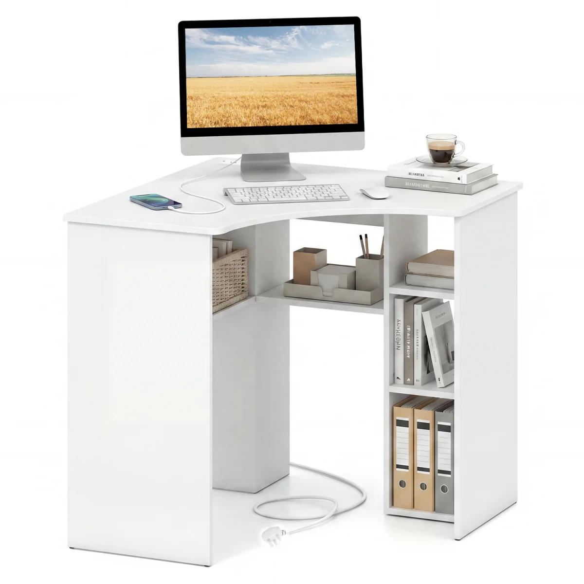 Home Makeup Vanity Desk - White – image 3