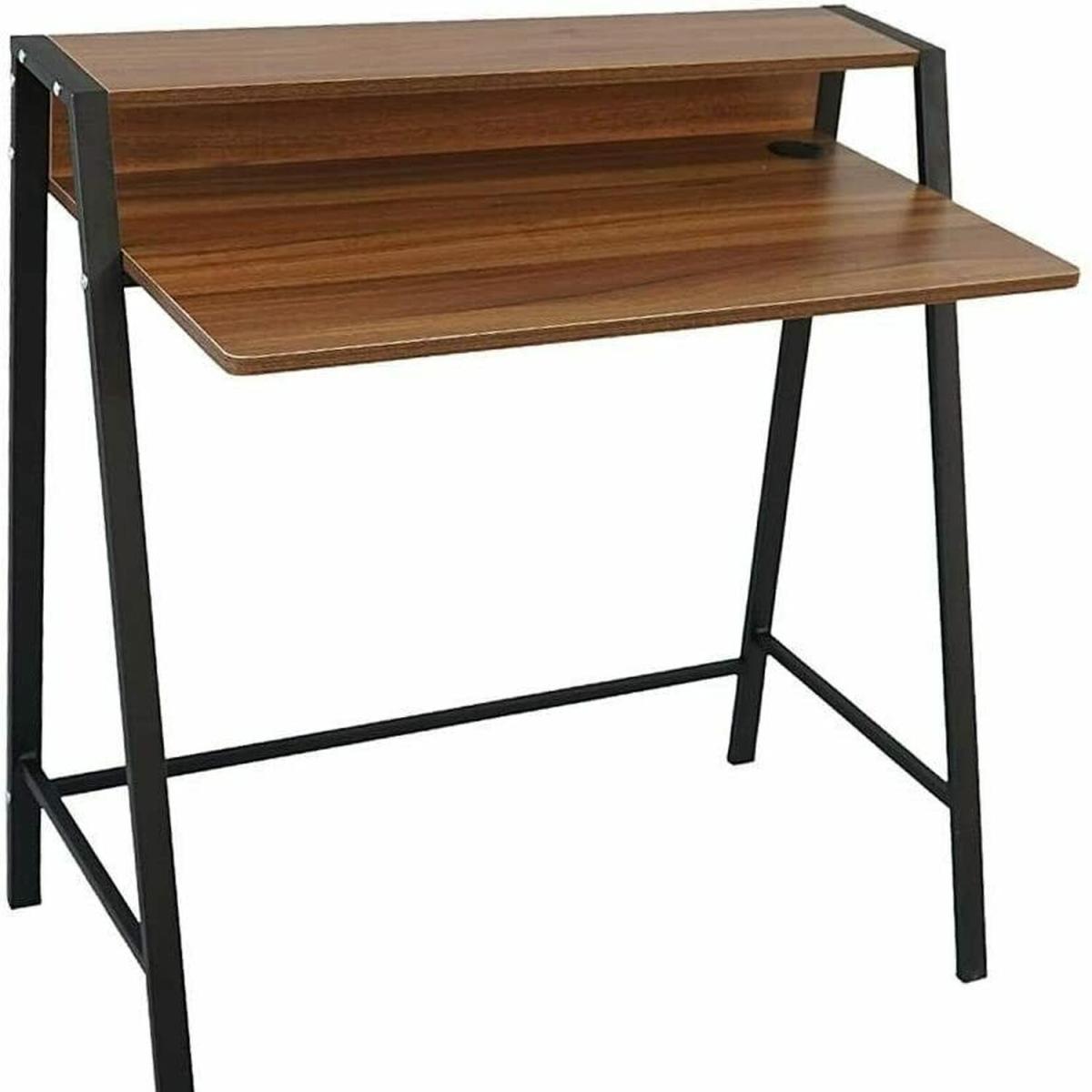 Neo Wooden Computer Desk - Black and Oak – image 3