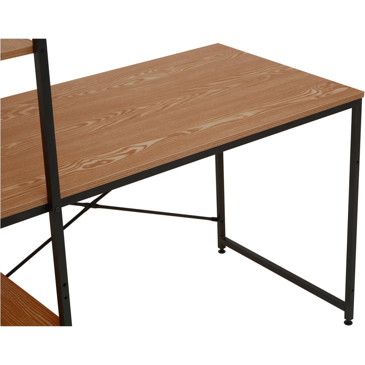 Laxton Red Pomelo Desk With Shelves - Red – image 3