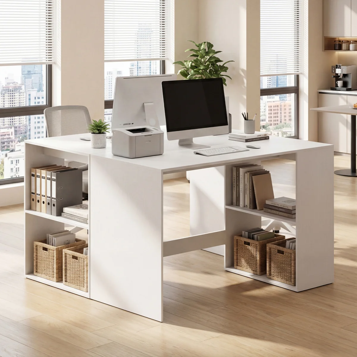 Modern Wooden Office Desk – image 4