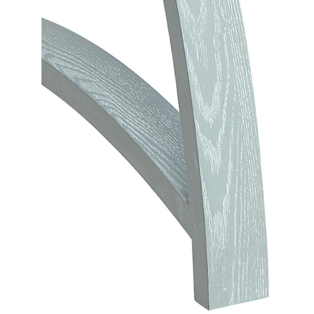 Curve Desk with Shelf and Tray - Grey / 90cm – image 3