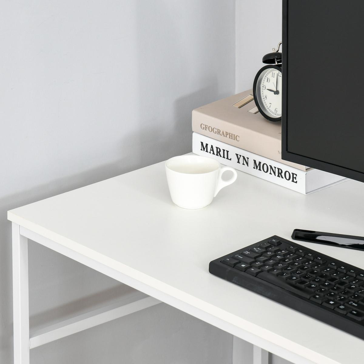 Computer Desk Writing Study Table - White – image 7