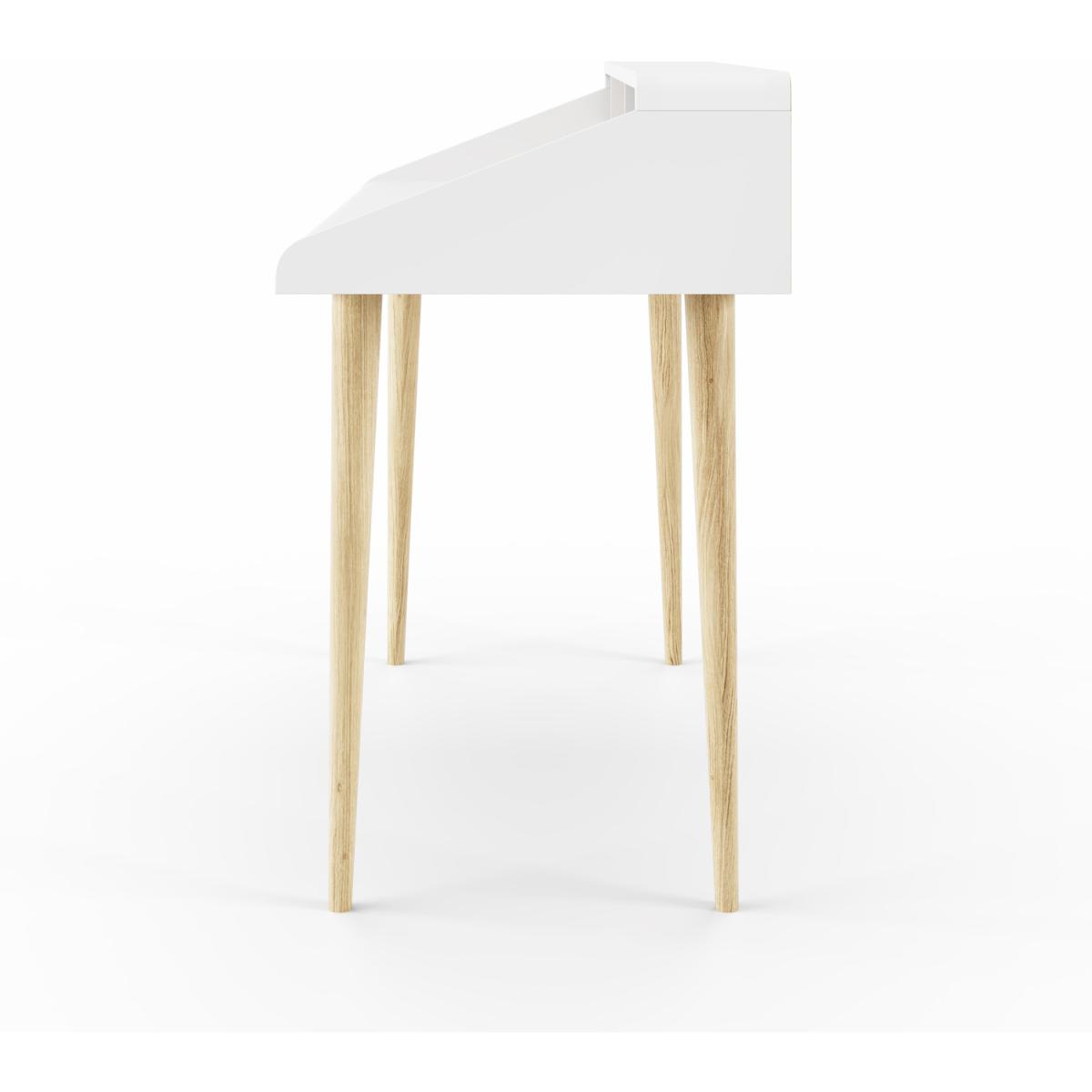 Alphason Yeovil Desk - White/Light Oak – image 4