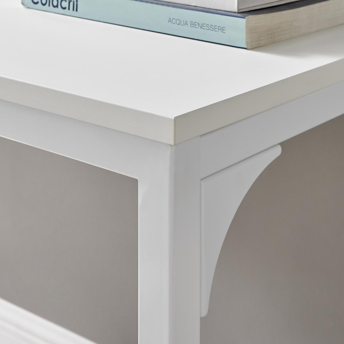 Kendrick Home Office Computer Gaming Melamine Desk with White Legs 120cm - White – image 13