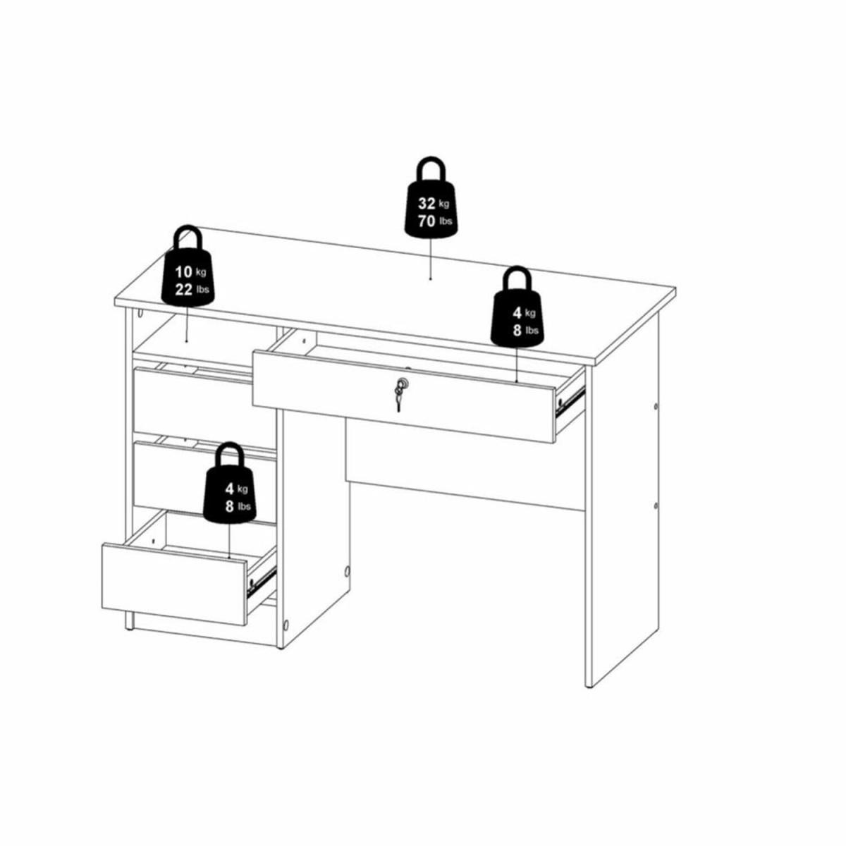 Handle-Free Function Plus Desk - Oak – image 12