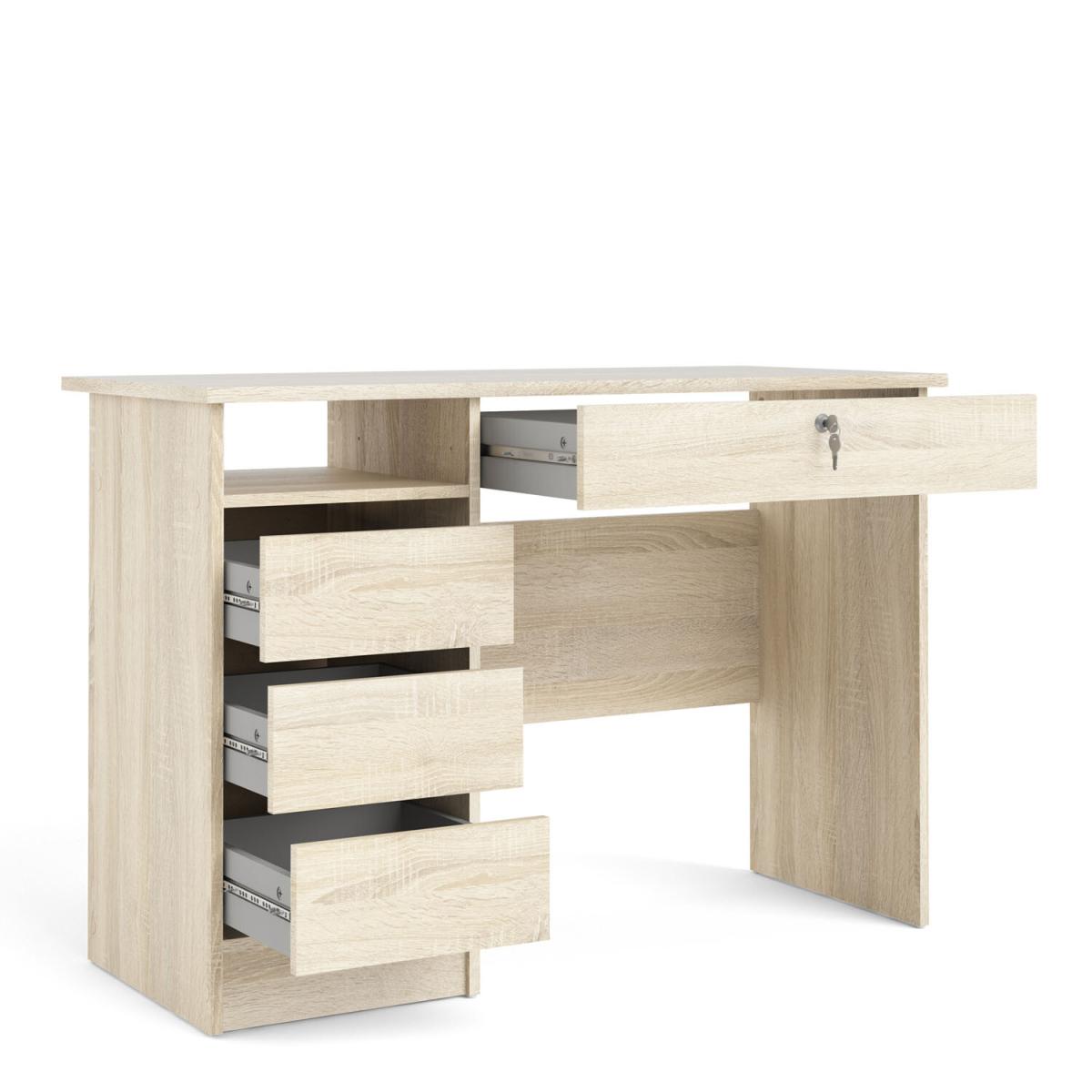 Handle-Free Function Plus Desk - Oak – image 5