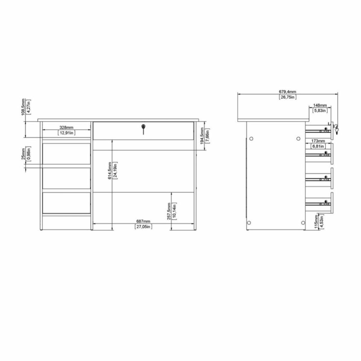 Handle-Free Function Plus Desk - Oak – image 10