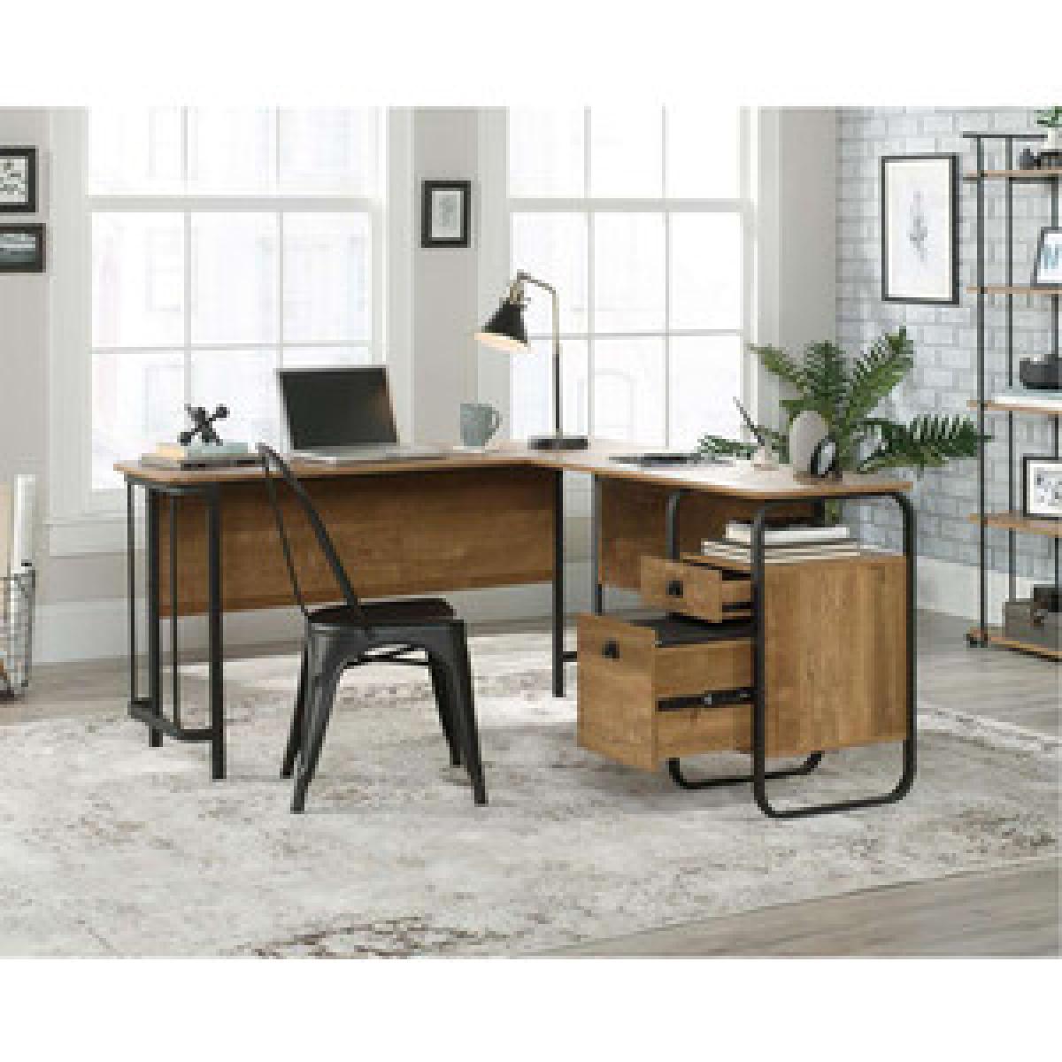 Stationmaster L-Shaped Desk - Etched Oak – image 12