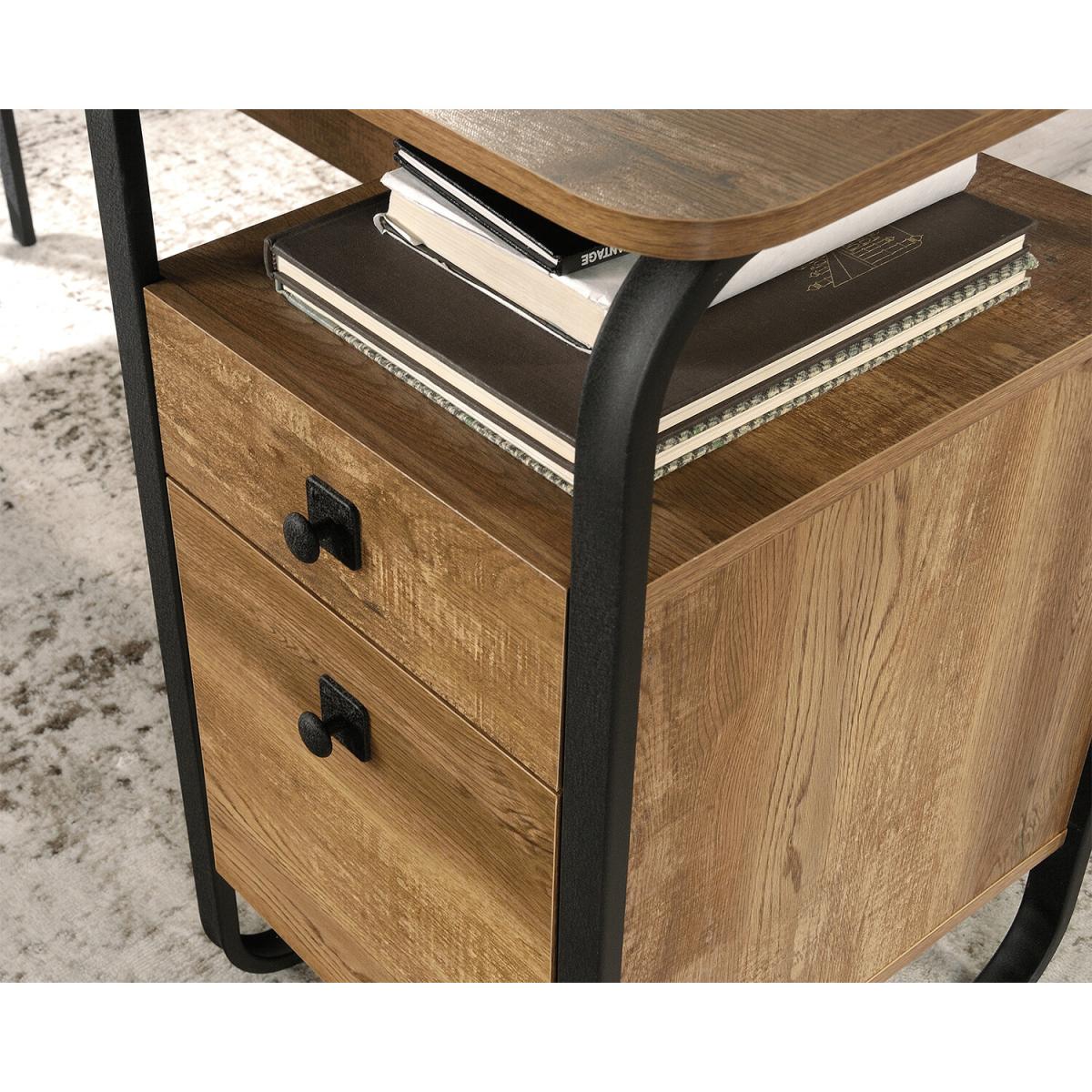 Stationmaster L-Shaped Desk - Etched Oak – image 3