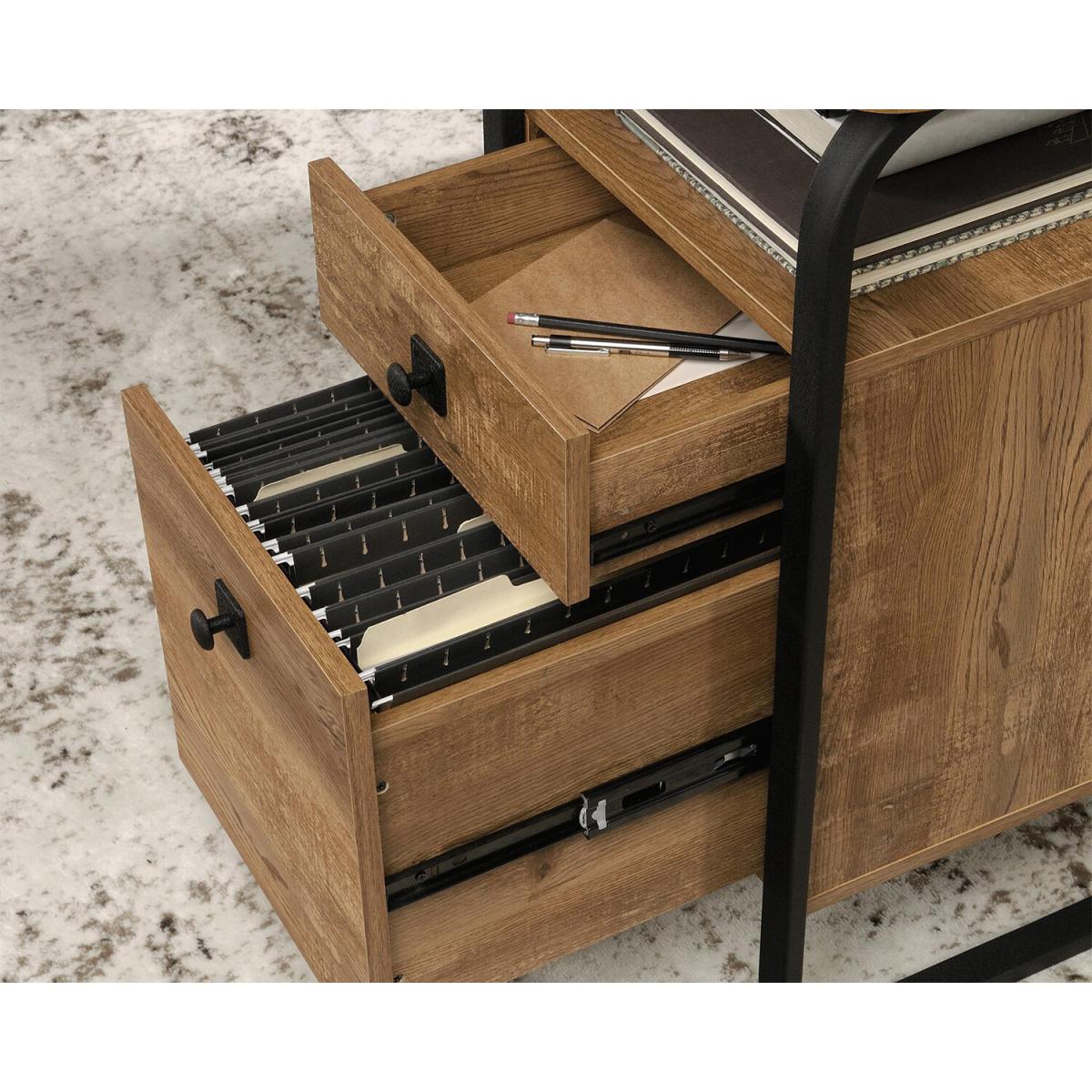 Stationmaster L-Shaped Desk - Etched Oak – image 9