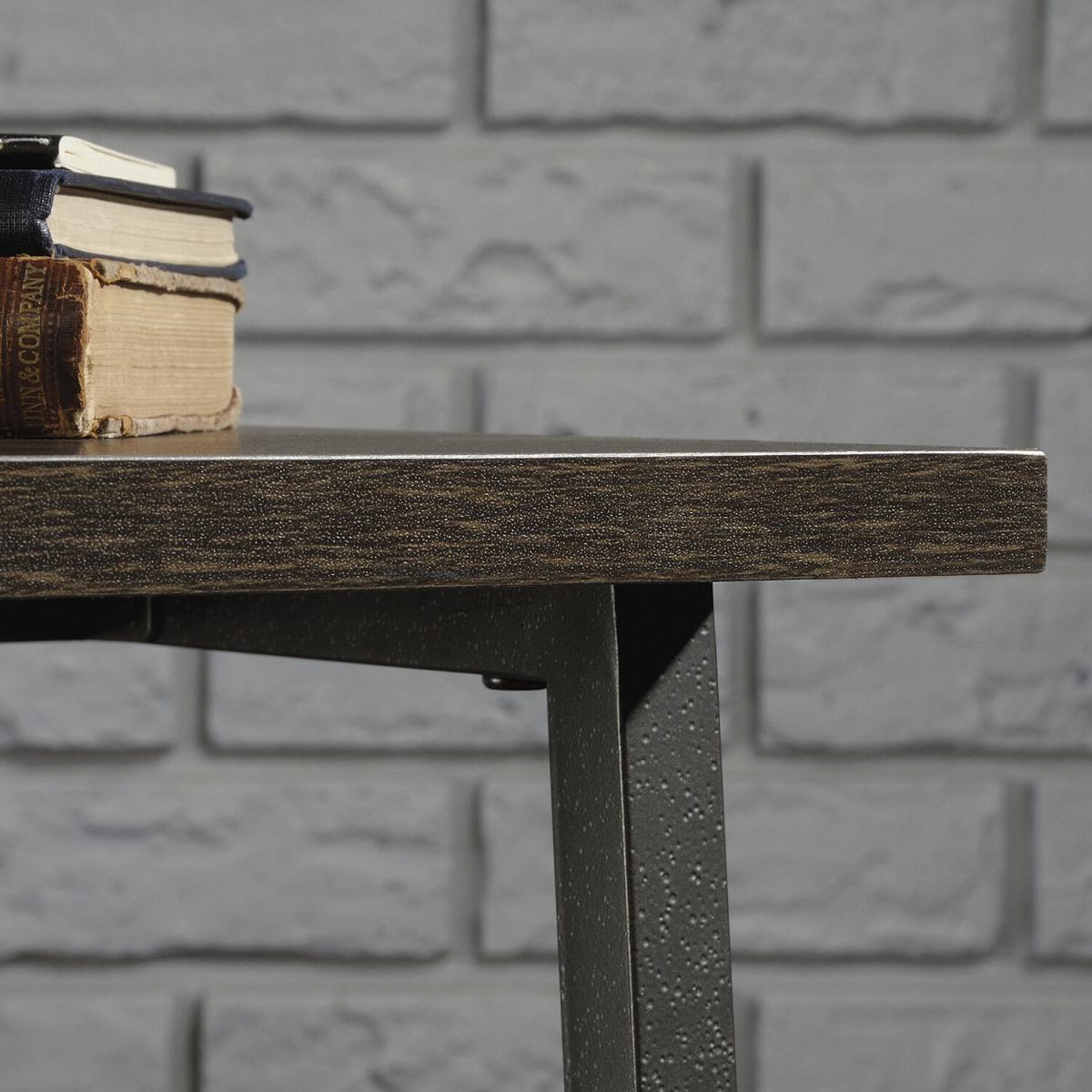 Industrial Style Bench Desk - Smoked Oak – image 3