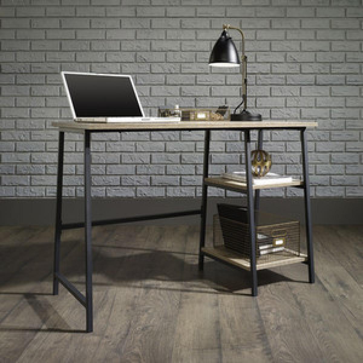 Industrial Style Bench Desk - Smoked Oak – image 7