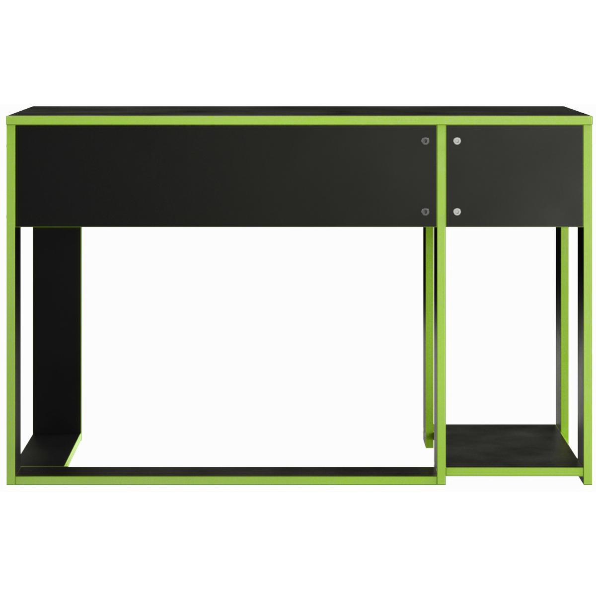 Ross Gaming Desk Computer Table Workstation, Black With Bright Trim - Black – image 8