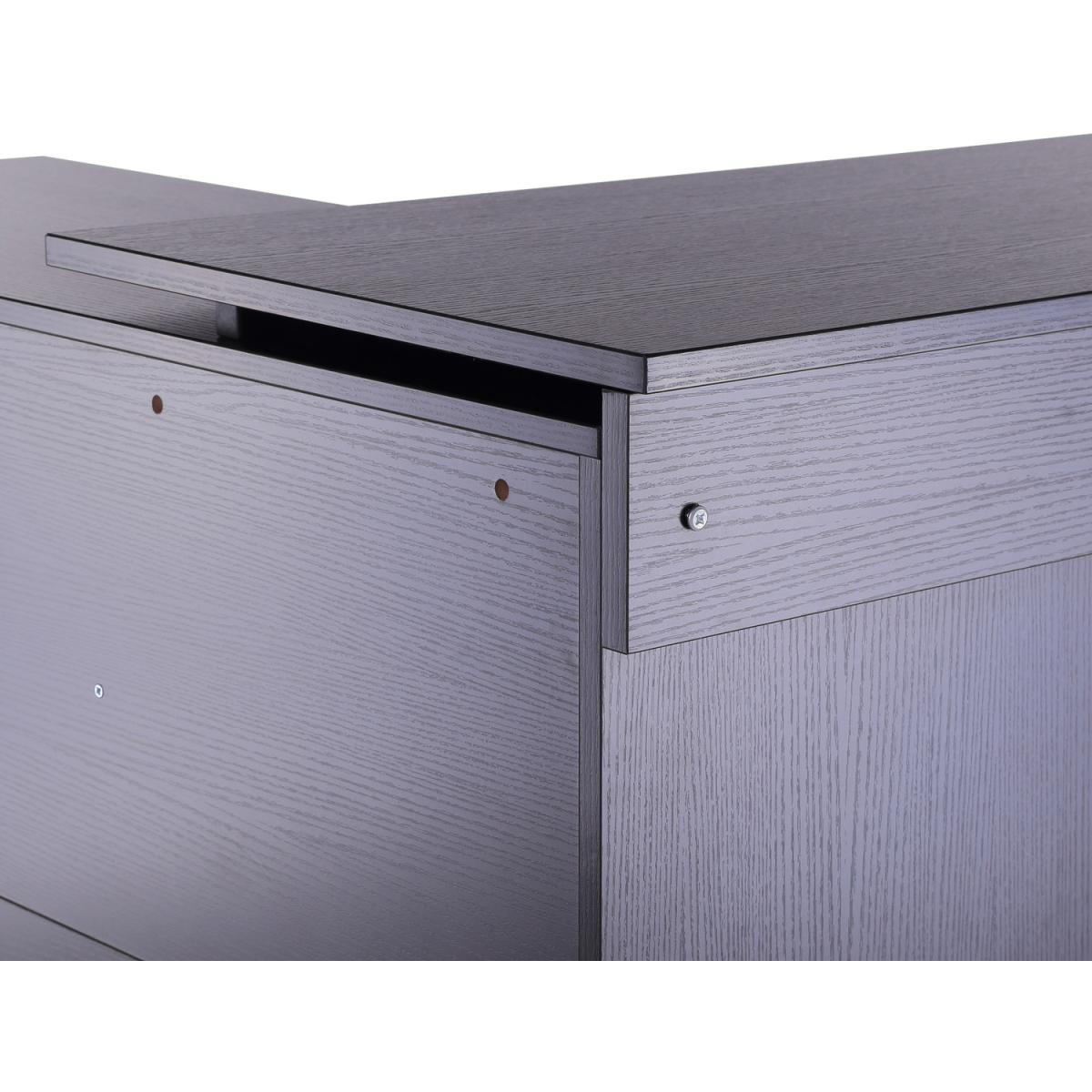 Dual-use Adjustable Large L-Shaped Computer Desk  - White – image 21