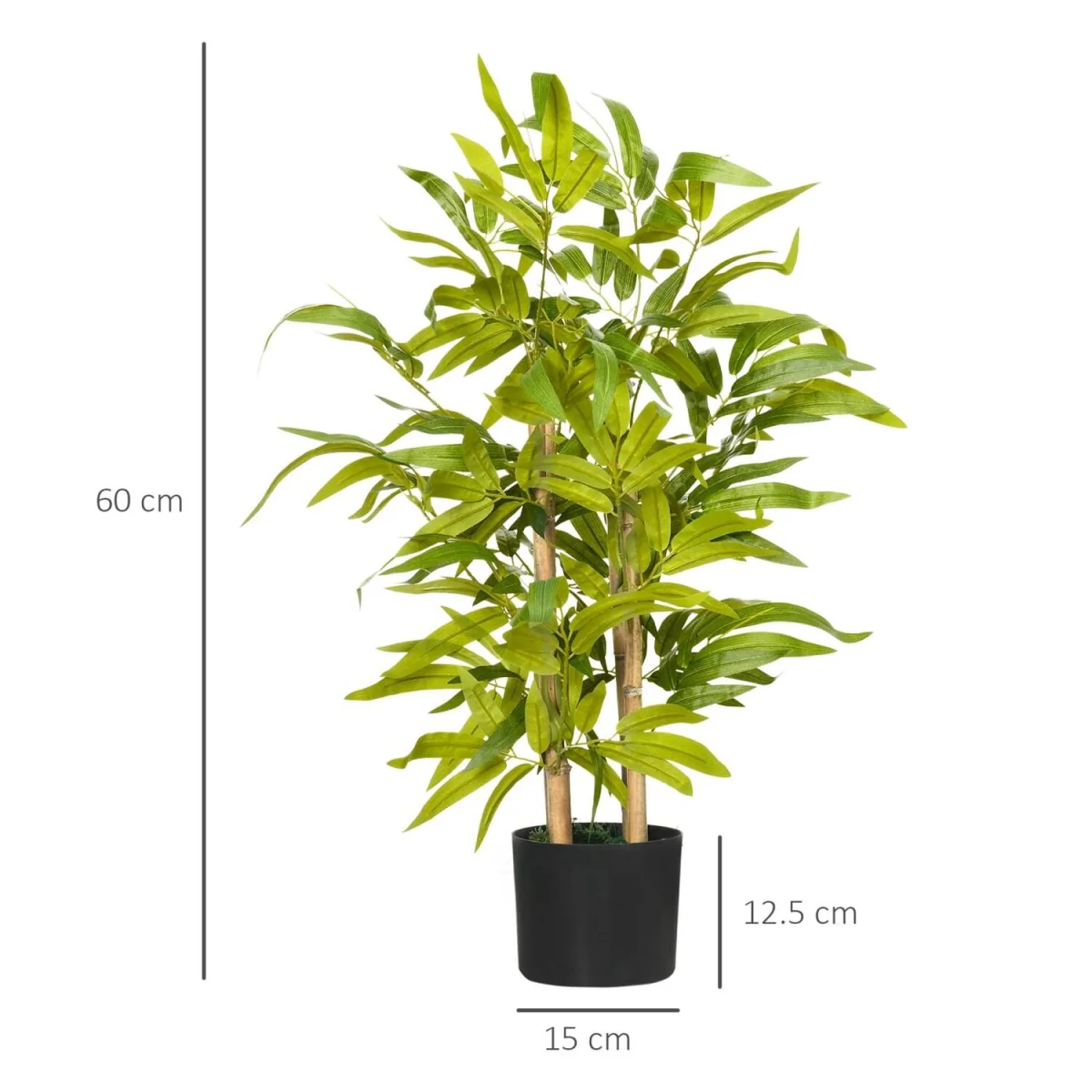 Fike Compact Artificial Bamboo Desk Tree in Pot, 60 cm – image 5