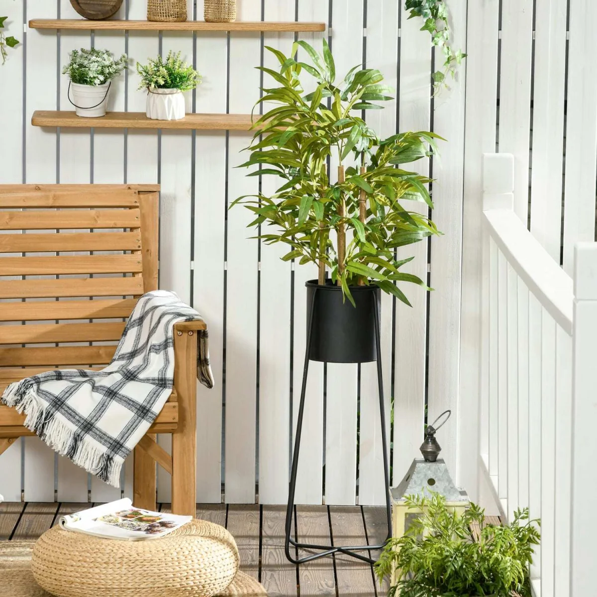 Fike Compact Artificial Bamboo Desk Tree in Pot, 60 cm – image 8