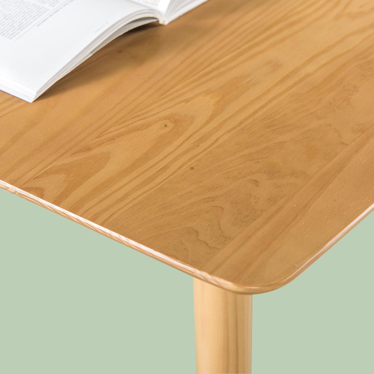 Cobb Solid Pine Wood Modern Home Office Study Desk - Pine – image 3