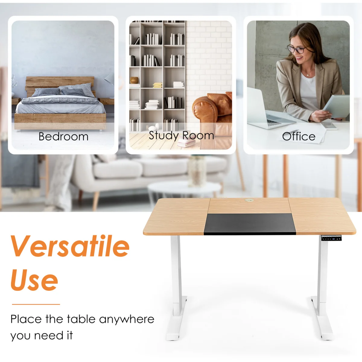 Electric Standing Desk - Natural – image 16